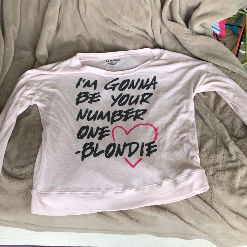 Pink long sleeve shirt